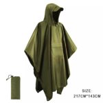 3-in-1 Military Tactical Poncho – Waterproof Shelter & Survival Gear - Image 14
