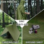 3-in-1 Military Tactical Poncho – Waterproof Shelter & Survival Gear - Image 9