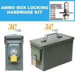 BattleGear™ – 50 Cal Ammo Box Can Steel Gun Lock Hardware Kit - Image 10