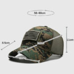 American Flag Adjustable Camouflage Hat - Image 6