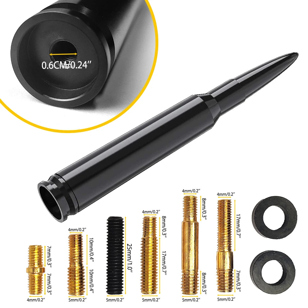 S12e65108cdb949f88baf5a1de9ad77d6e BulletStrike Car Antenna - Image 1