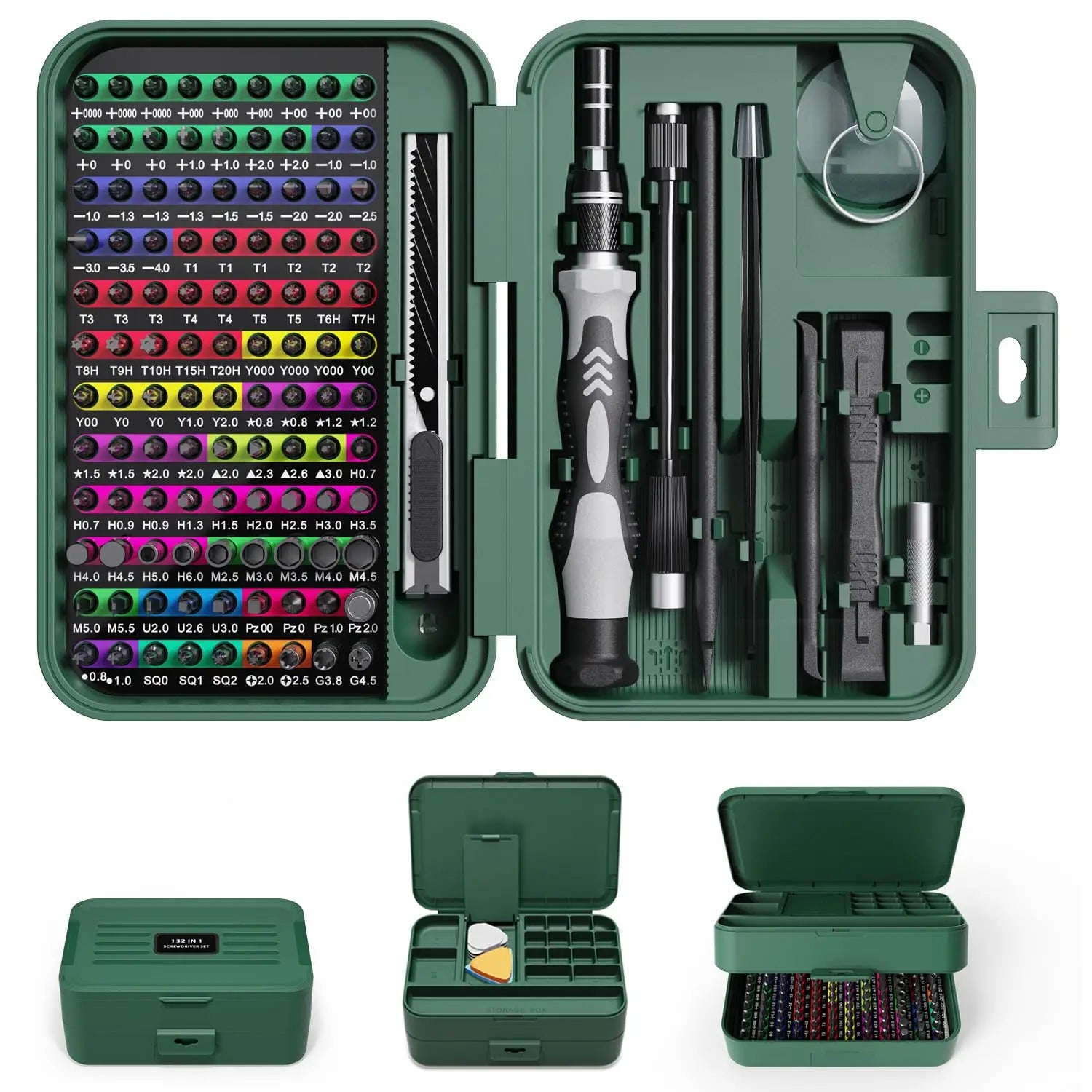 S2100f88badf84e7497279c3554ff3964v BattleGear™ 132-in-1 Precision Screwdriver Set - Tactical Repair Tool Kit with Magnetic Bits - Image 1