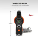 BreakPoint™ 7-In-1 Survival Whistle - Emergency Multi-Function Safety Whistle for Hiking Camping - Image 8