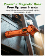 BattleGear™ - Dual-Beam Rotating Head Flashlight - Magnetic Tail Work Light - Image 10