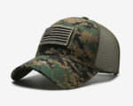 American Flag Adjustable Camouflage Hat - Image 14