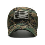 American Flag Adjustable Camouflage Hat - Image 3