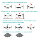 Mosquito Net Camping Hammock – Parachute Nylon Hammock with Insect Protection - Image 8