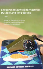 FieldLux™ 3-in-1 Emergency Survival Whistle — Compass, Thermometer & Loud Safety Signal - Image 11