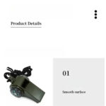 FieldLux™ 3-in-1 Emergency Survival Whistle — Compass, Thermometer & Loud Safety Signal - Image 16