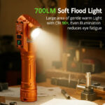 BattleGear™ - Dual-Beam Rotating Head Flashlight - Magnetic Tail Work Light - Image 5
