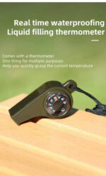 FieldLux™ 3-in-1 Emergency Survival Whistle — Compass, Thermometer & Loud Safety Signal - Image 15