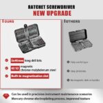 BattleGear™ 66-in-1 Tactical Ratchet Screwdriver Set - Field Repair Kit with Magnetic T-Handle - Image 6