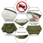 Mosquito Net Camping Hammock – Parachute Nylon Hammock with Insect Protection - Image 2