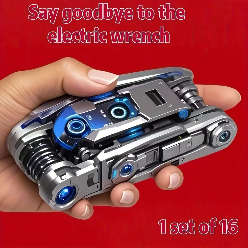 BattleGear 16-in-1 Rotating Socket Wrench Set