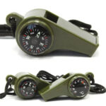 FieldLux™ 3-in-1 Emergency Survival Whistle — Compass, Thermometer & Loud Safety Signal