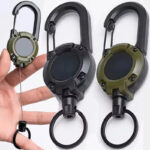 Ranger™ Retractable Key Reel - Heavy Duty Carabiner Badge Holder with Steel Wire - Image 2