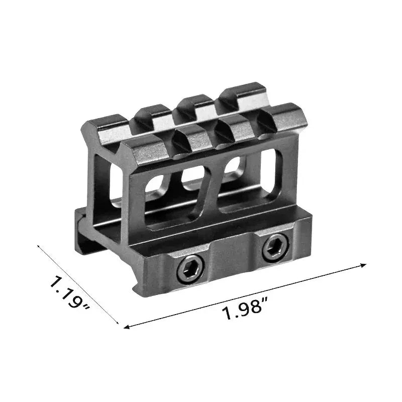 TacSight™ See-Through Riser Bracket - In Use