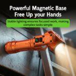 BattleGear™ - Dual-Beam Rotating Head Flashlight - Magnetic Tail Work Light - Image 3