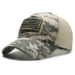 American Flag Adjustable Camouflage Hat - Image 26