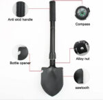 Tactical Folding Shovel – Military Entrenching Tool with Pouch - Image 5