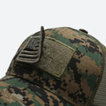 American Flag Adjustable Camouflage Hat - Image 4