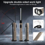 FieldLux™ 10W COB LED Work Light - Rechargeable Tactical Flashlight with Magnetic Base - Image 5