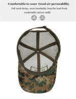 American Flag Adjustable Camouflage Hat - Image 13
