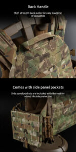 M.O.S. Spec Recon Plate Carrier – Full-Size Tactical Vest with Side Plate Support - Image 15