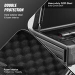Biometric Tactical Pistol Safe – Steel Quick Access Gun Box - Image 4