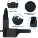 Tactical Chest Holster w/ Phone Pouch – Concealed Carry Rig - Image 4