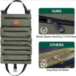 Tactical Roll Up Tool Bag – Canvas Wrench & Gear Organizer - Image 3