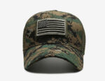 American Flag Adjustable Camouflage Hat - Image 15