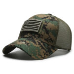American Flag Adjustable Camouflage Hat - Image 22