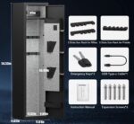 Fortress Series 2–6 Rifle Tactical Gun Safe – Keypad Lock + Steel Defense - Image 7
