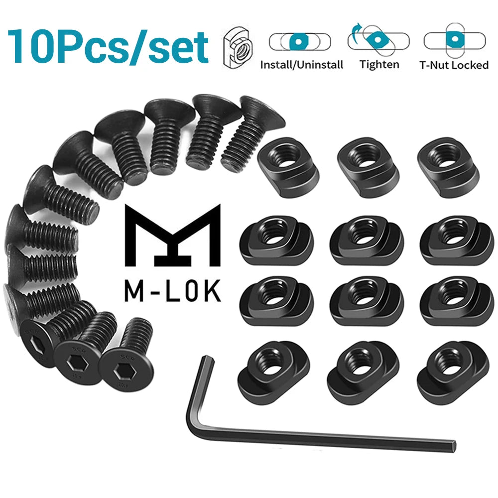 Sde67d0d0745643cd980e8bf301ec9460C RailLock™ Tactical M-Lok Replacement Hardware Kit (10 Pack) - Image 1