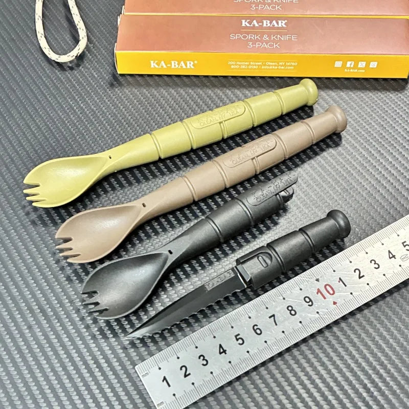EDC fork spoon knife portable