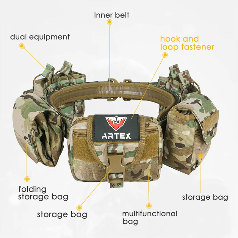 BattleGear tactical belt MOLLE webbing detail