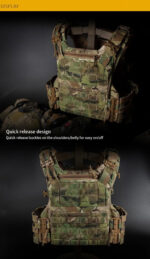 M.O.S. Spec Recon Plate Carrier – Full-Size Tactical Vest with Side Plate Support - Image 17