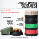 BattleGear™ Mini .22LR Ammunition Storage Box – Compact Secure Screw-Lid Case - Image 13