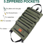 Tactical Roll Up Tool Bag – Canvas Wrench & Gear Organizer - Image 4