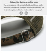 American Flag Adjustable Camouflage Hat - Image 12