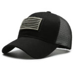 American Flag Adjustable Camouflage Hat - Image 24