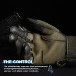 M.O.S. Gear Reinforced Knuckle Tactical Gloves (Leather Outside) - Image 8