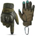 M.O.S. Gear Reinforced Knuckle Tactical Gloves (Leather Outside) - Image 5