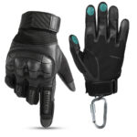 M.O.S. Gear Reinforced Knuckle Tactical Gloves (Leather Outside)