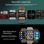 M110 Tactical Smart Watch – Waterproof, Bluetooth, and 110+ Sport Modes - Image 9
