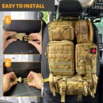 Tactical Backseat Car Organizer + 5 Molle Pouches - Image 12
