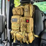 Tactical Backseat Car Organizer + 5 Molle Pouches